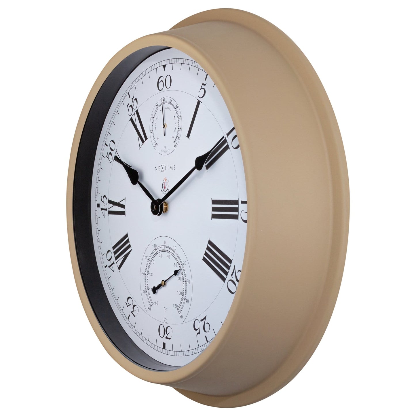 Weatherstation - Wall clock - Weatherproof - 40.5 cm - Metal - Hyacinth - Wevelnit