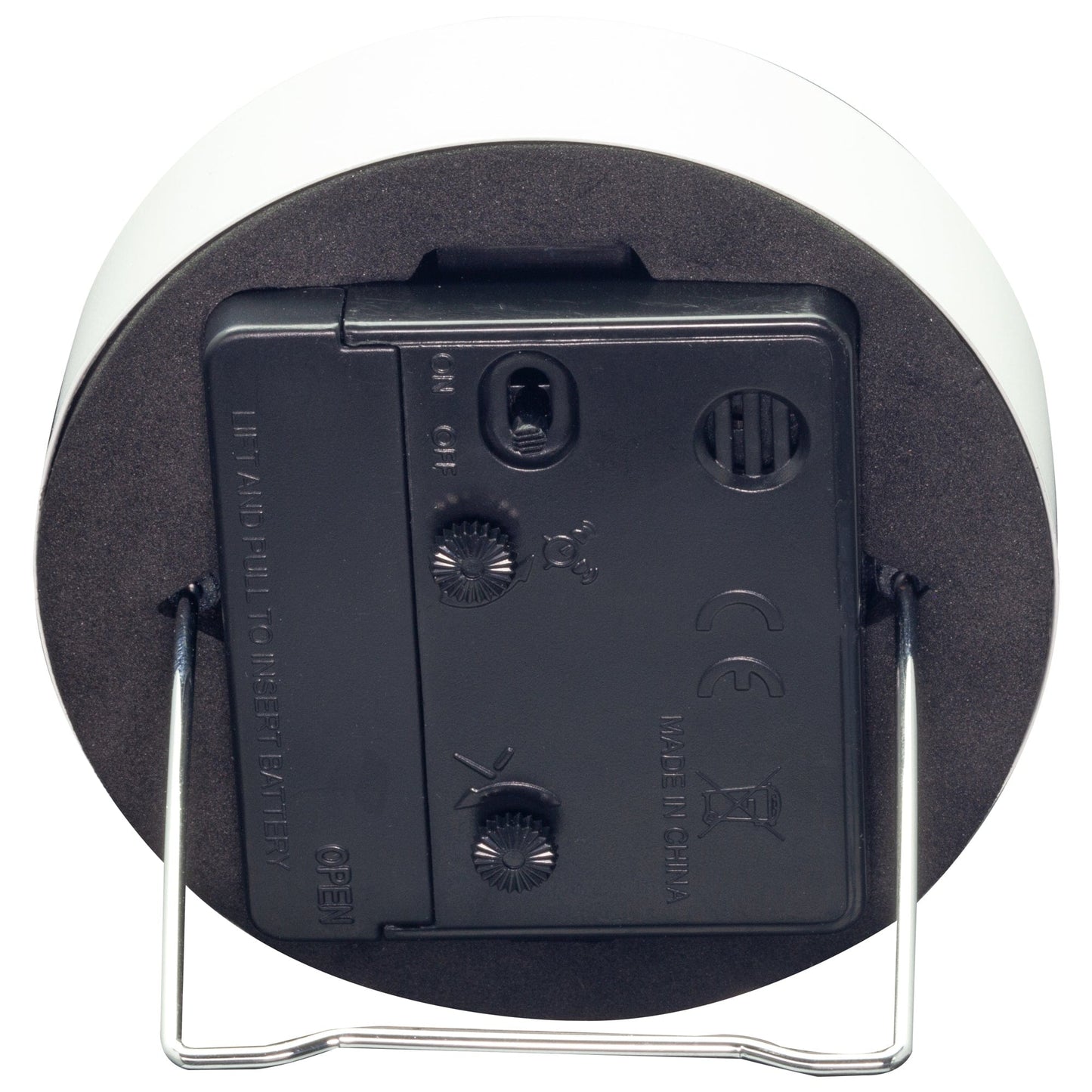 Table Alarm Clock 9x9x7.5cm - Silent - Light function /Metal "Small" - wevelnit
