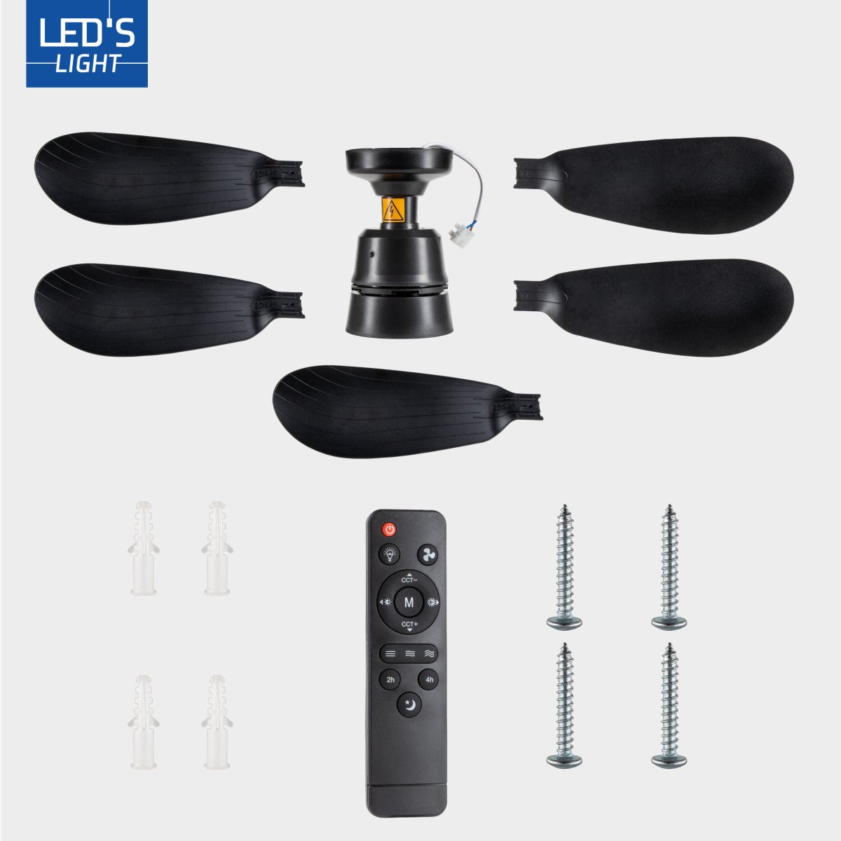 Plafondlamp met Ventilator 25W – 1100lm, dimbaar en stil