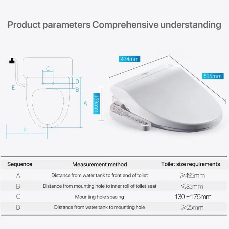 U Shape Multi - function Bathroom Automatic Cleaning Heating Intelligent Flush Toilet Cleaner Cover - wevelnit