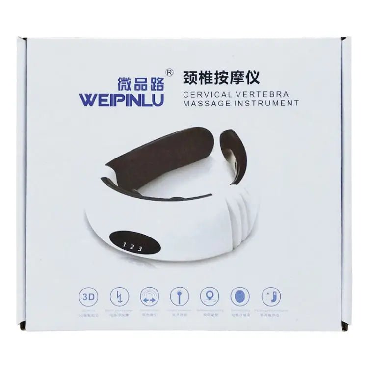USB Charging 1300 mAh Household Intelligent Body Pulse Shock Neck Massager - wevelnit