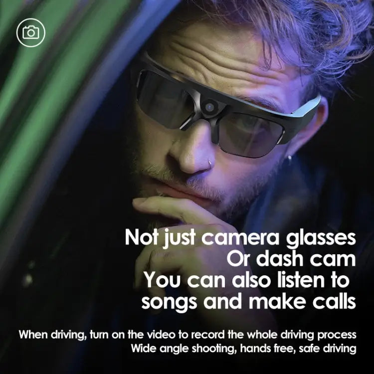 XV16 Camera Glasses 2K – Video, Music and Calls, IPX6