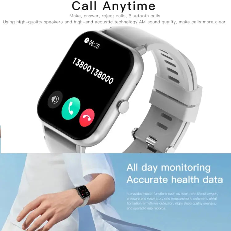 Smartwatch 1,83 inch – AI-spraak, bellen en hartslagmeting
