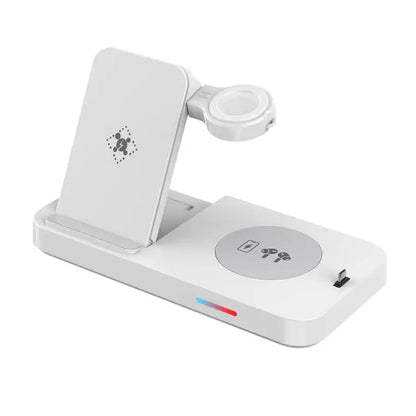 3 - in - 1 15W Foldable Wireless Charger Stand – For Apple, Samsung & Huawei - wevelnit