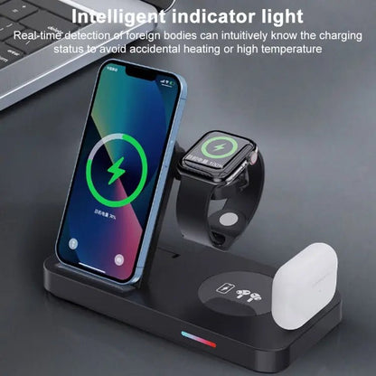 3 - in - 1 15W Foldable Wireless Charger Stand – For Apple, Samsung & Huawei - wevelnit