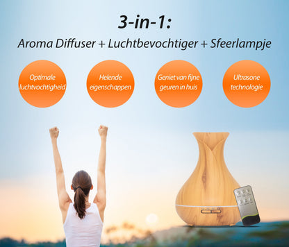 Vitality Pro Diffuser - Licht Hout - wevelnit