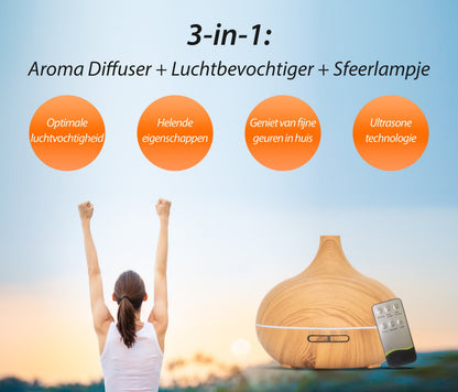 Essential Pro Diffuser - Licht Hout - wevelnit