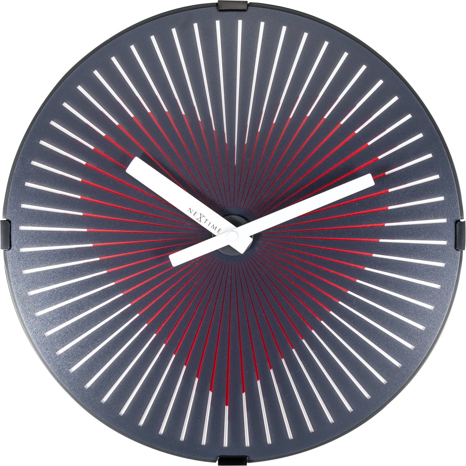 Wall clock-  30 cm - Plastic - Motion clock- 'Motion Heart - Red' - Wevelnit