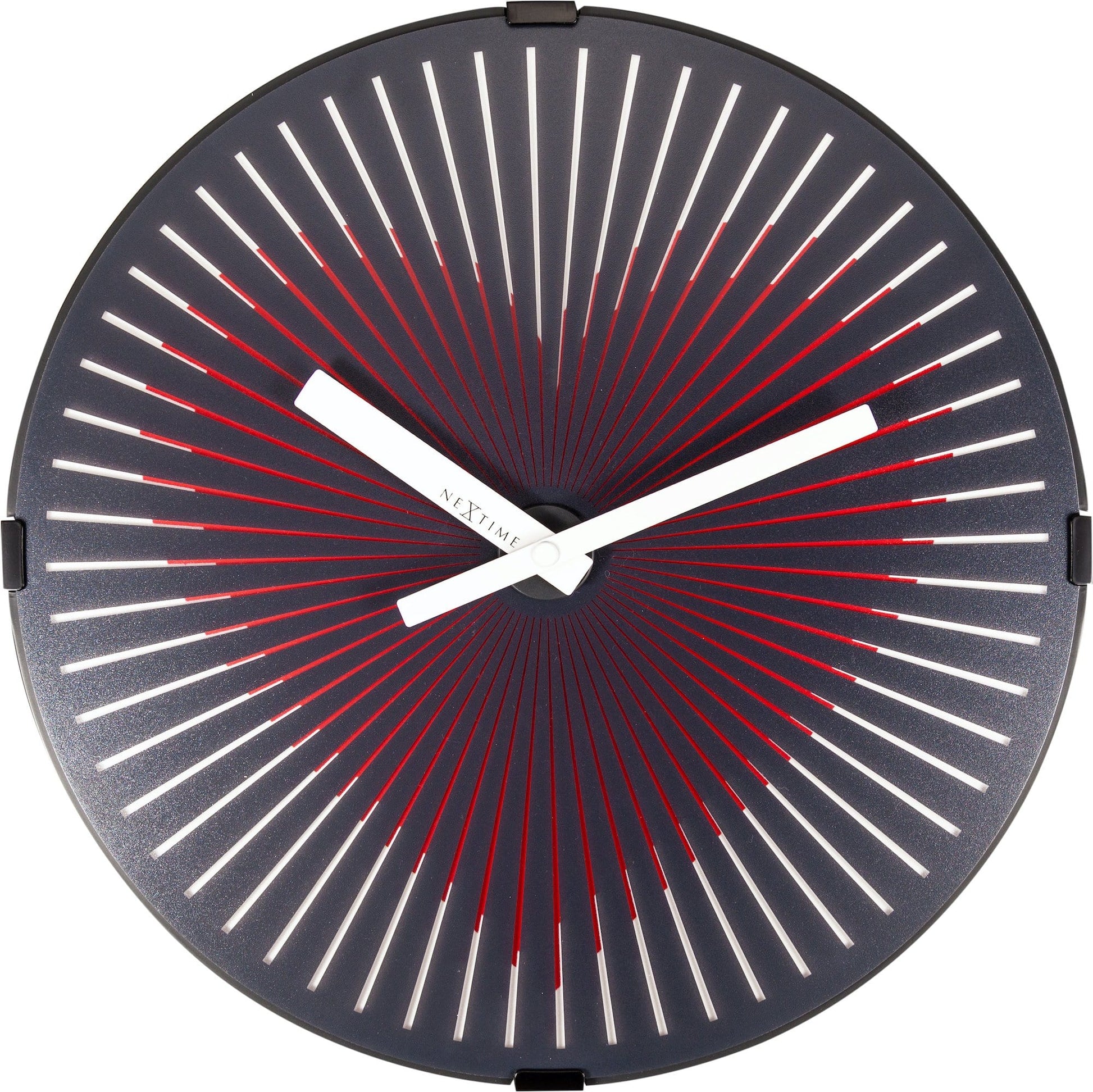 Wall clock-  30 cm - Plastic - Motion clock- 'Motion Heart - Red' - Wevelnit