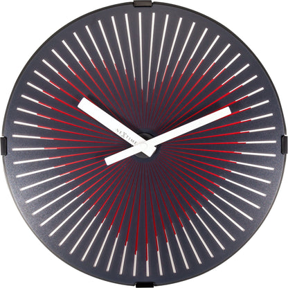 Wall clock-  30 cm - Plastic - Motion clock- 'Motion Heart - Red' - Wevelnit