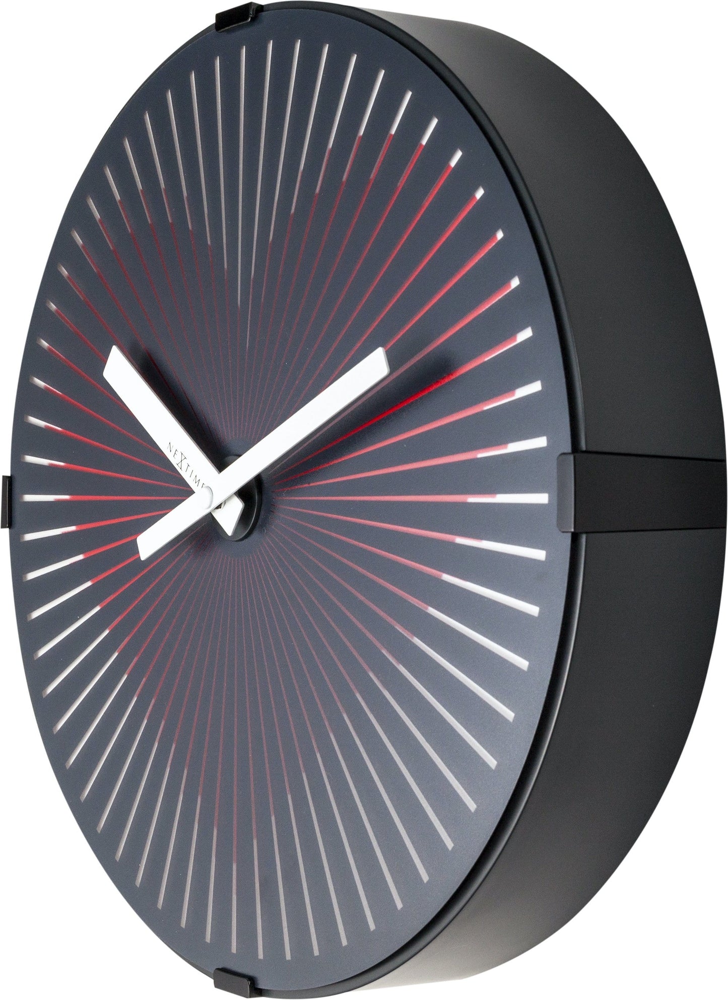 Wall clock-  30 cm - Plastic - Motion clock- 'Motion Heart - Red' - Wevelnit
