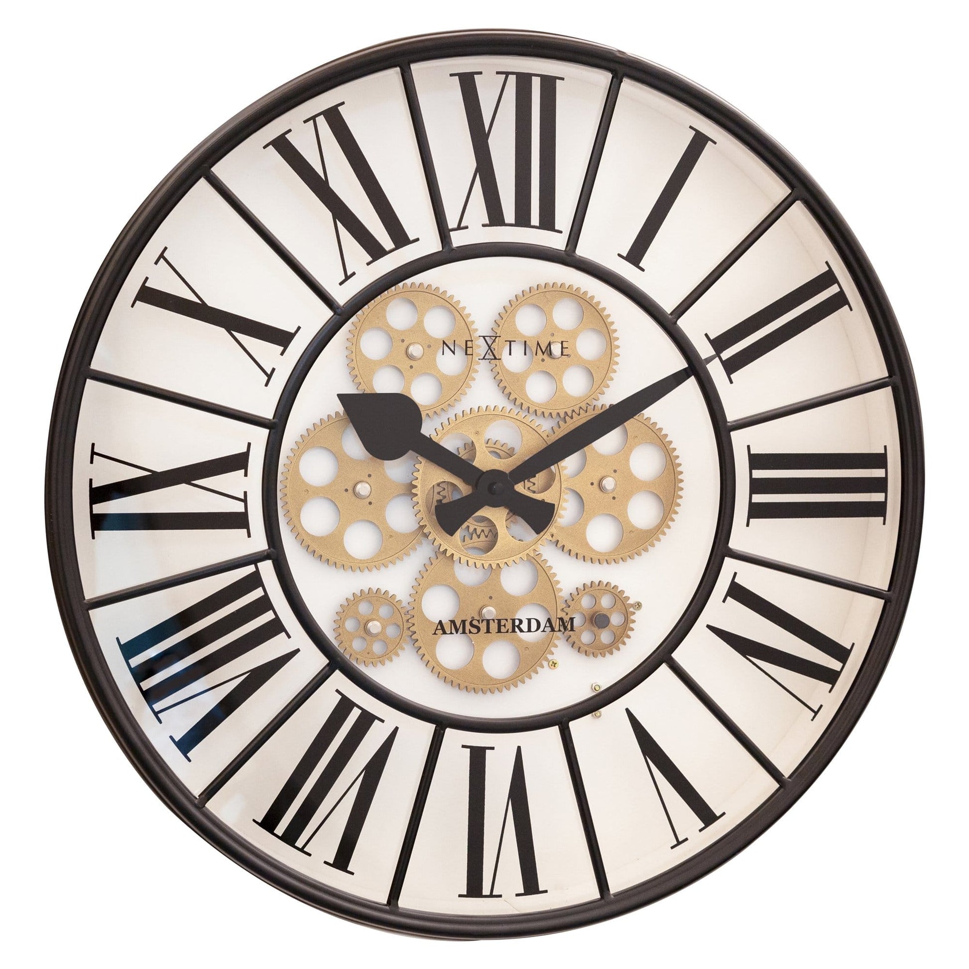 Moving Gear Clock - Large Wall Clock - 50cm - "William" - Wevelnit