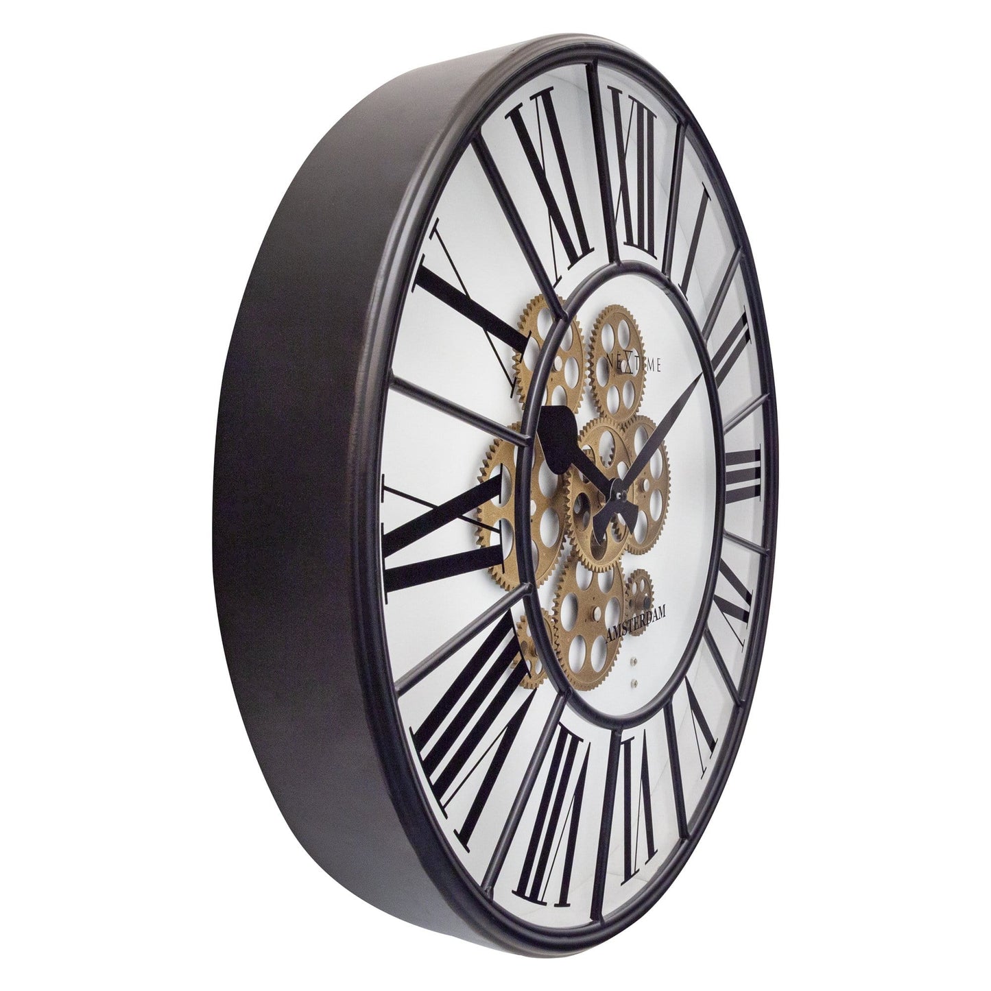 Moving Gear Clock - Large Wall Clock - 50cm - "William" - Wevelnit