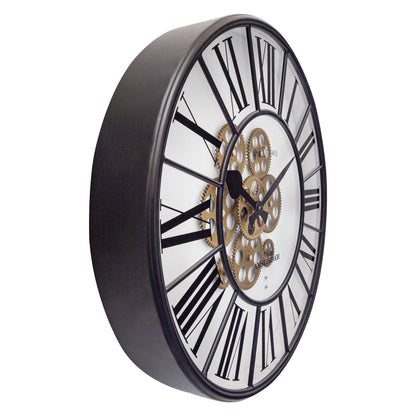 Moving Gear Clock - Large Wall Clock - 50cm - "William" - Wevelnit