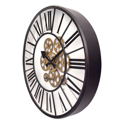 Moving Gear Clock - Large Wall Clock - 50cm - "William" - Wevelnit