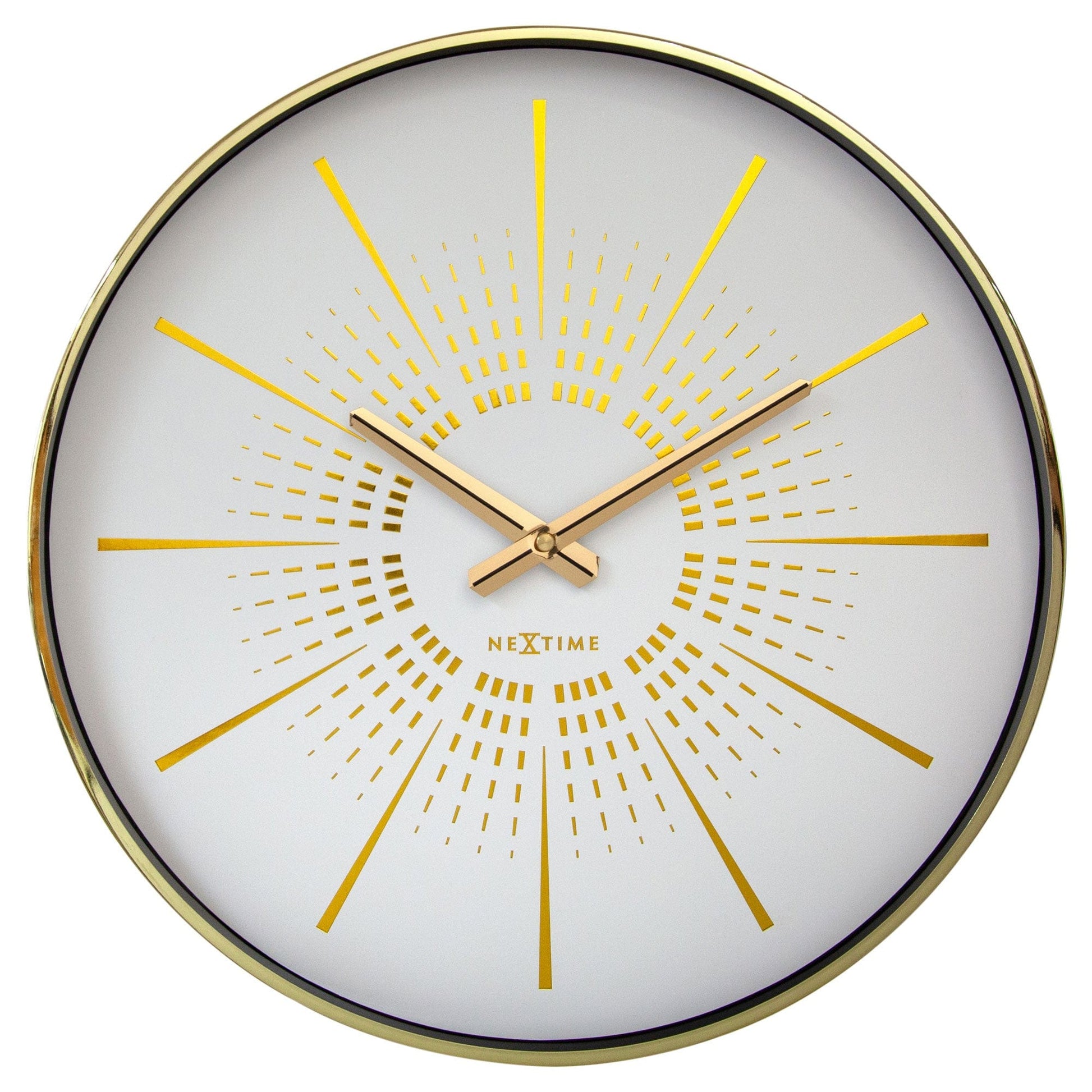 Wall clock 40cm - Silent - Metal - "Excentric" - wevelnit