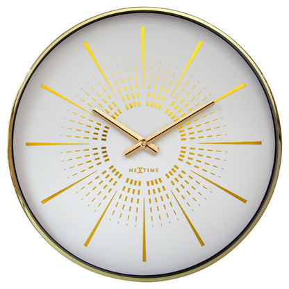 Wall clock 40cm - Silent - Metal - "Excentric" - wevelnit