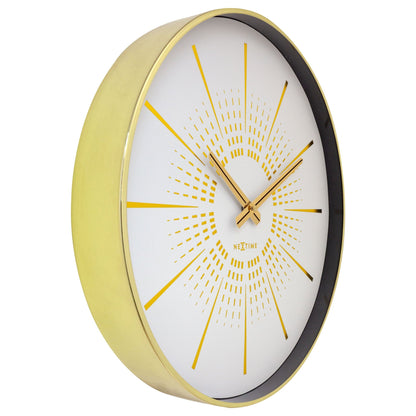 Wall clock 40cm - Silent - Metal - "Excentric" - wevelnit