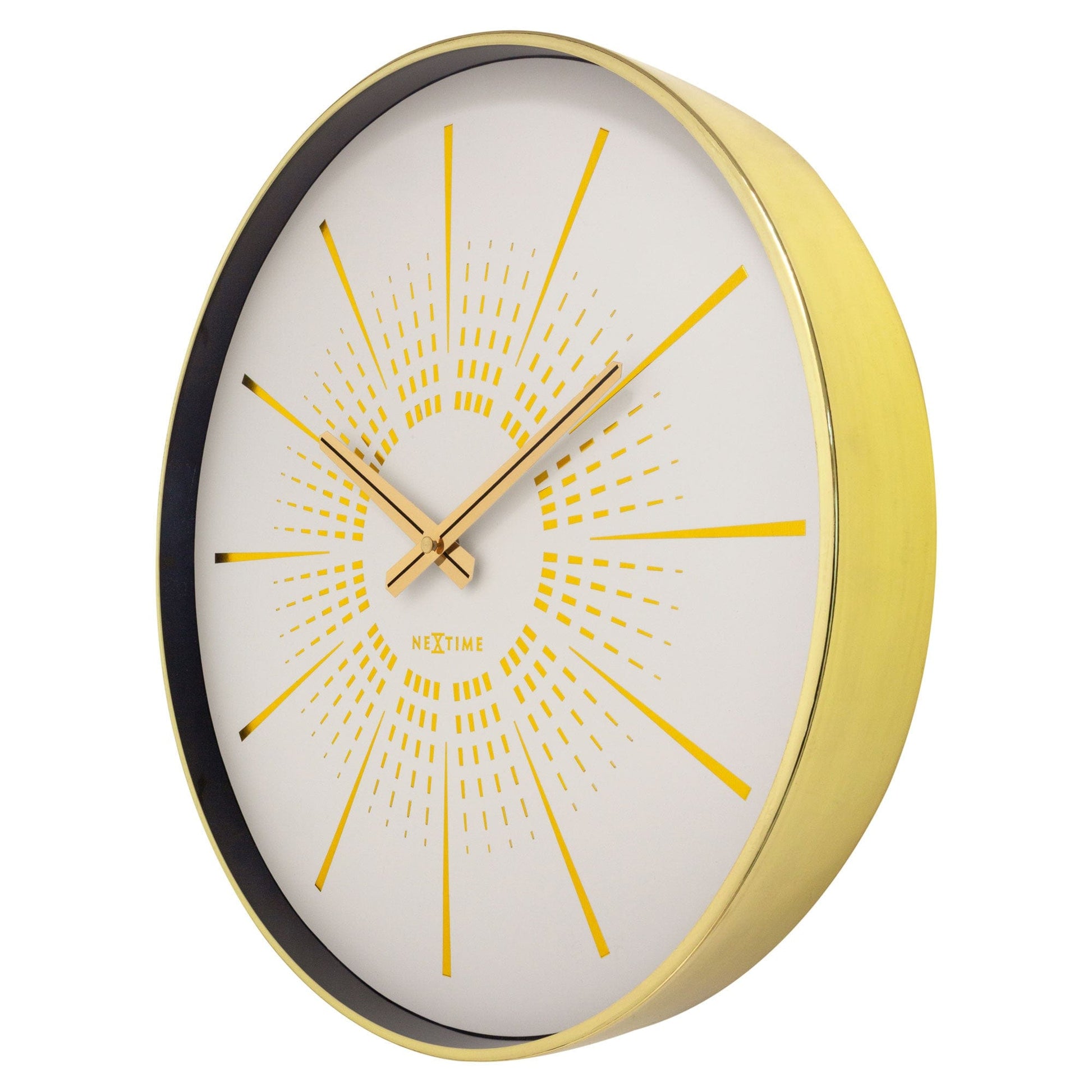 Wall clock 40cm - Silent - Metal - "Excentric" - wevelnit