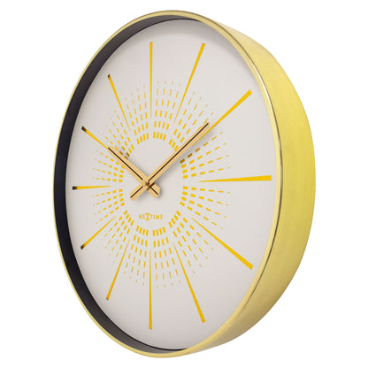 Wall clock 40cm - Silent - Metal - "Excentric" - wevelnit