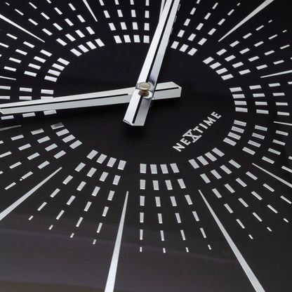 Wall clock 40cm - Silent - Metal - "Excentric" - wevelnit
