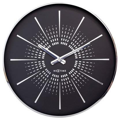Wall clock 40cm - Silent - Metal - "Excentric" - wevelnit