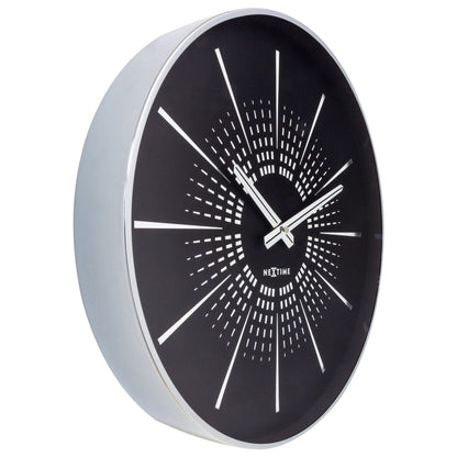 Wall clock 40cm - Silent - Metal - "Excentric" - wevelnit