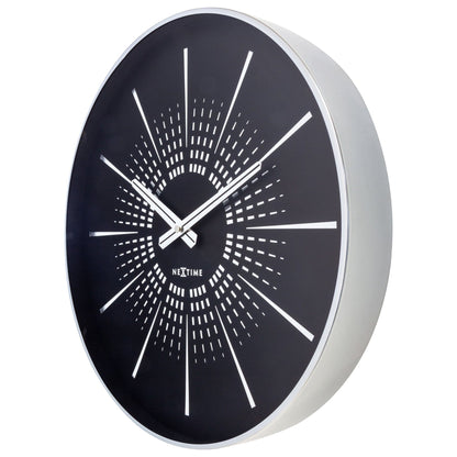 Wall clock 40cm - Silent - Metal - "Excentric" - wevelnit