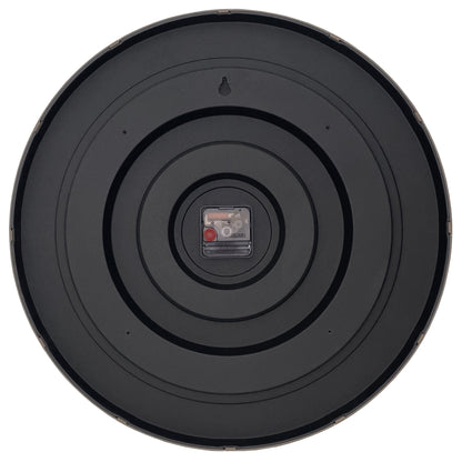 Wall clock 50cm - Silent - Black/White - Plastic - NeXtime 'Dickens Large' - wevelnit