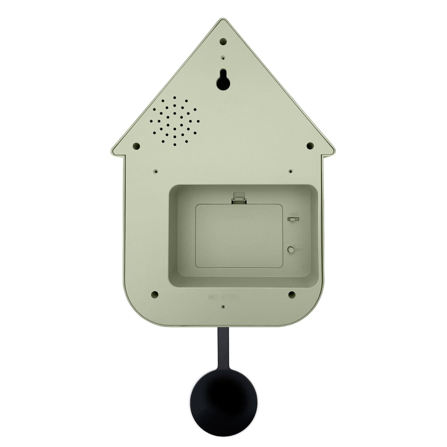 Wall clock 21.5x41.5x8.5cm - Pendulum - Cuckoo - NeXtime 'Twitter' - wevelnit