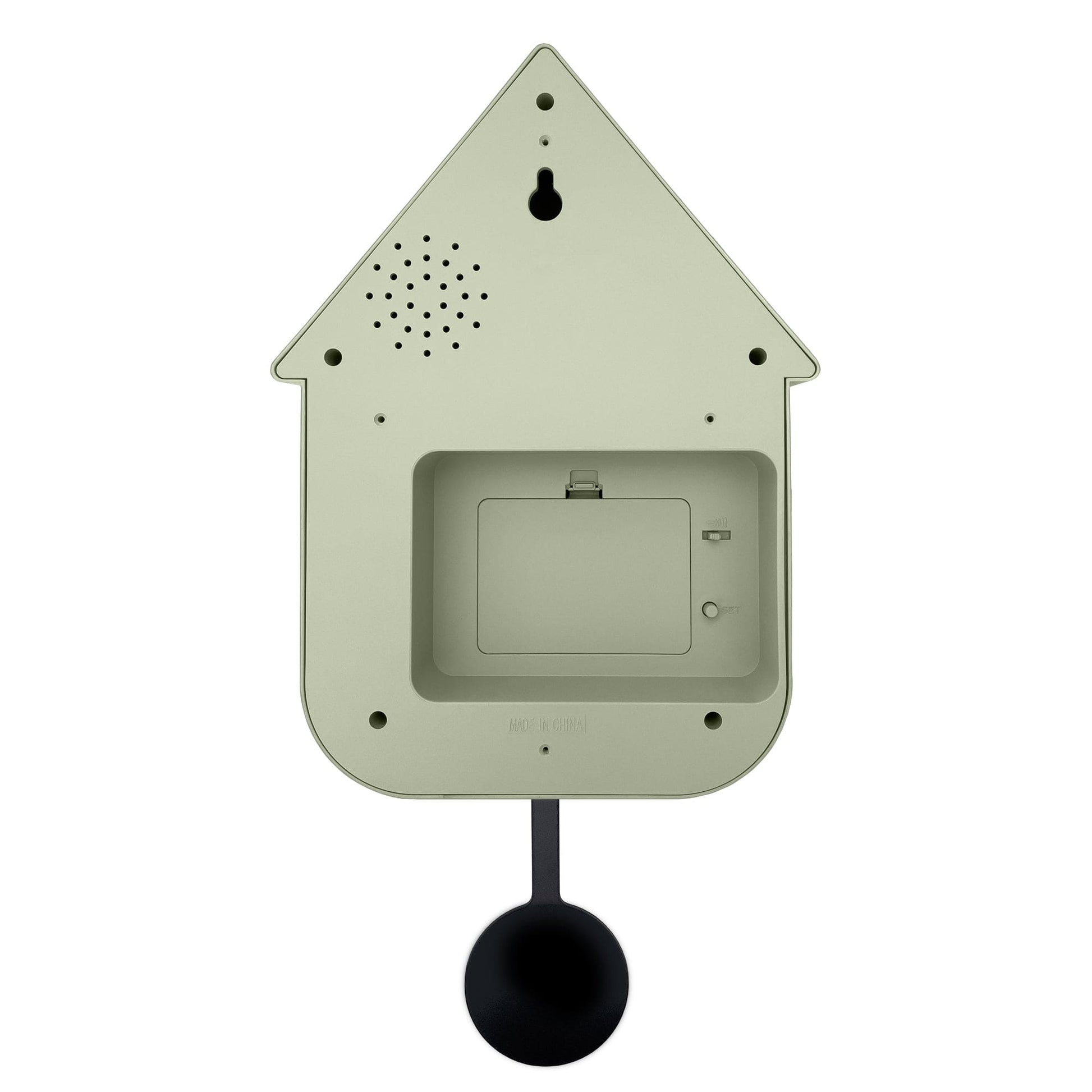 Wall clock 21.5x41.5x8.5cm - Pendulum - Cuckoo - NeXtime 'Twitter' - wevelnit