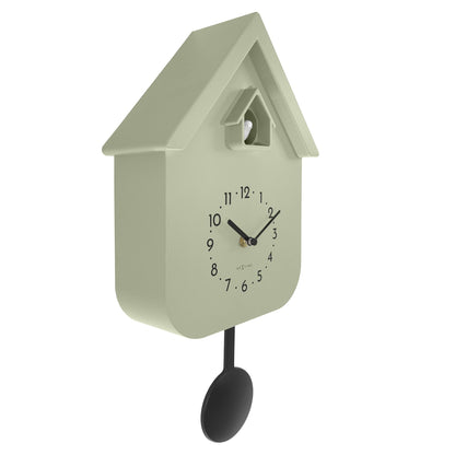 Wall clock 21.5x41.5x8.5cm - Pendulum - Cuckoo - NeXtime 'Twitter' - wevelnit