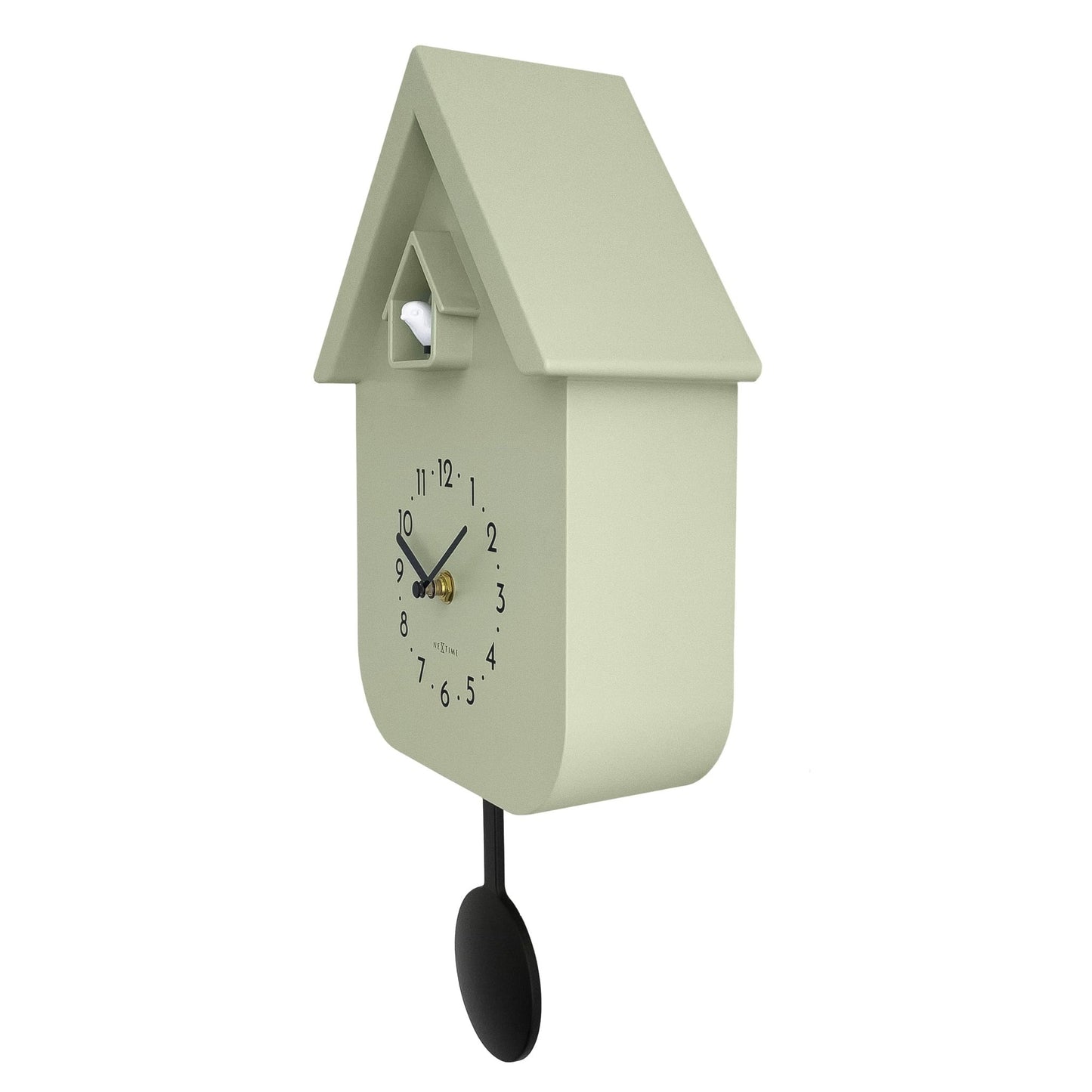 Wall clock 21.5x41.5x8.5cm - Pendulum - Cuckoo - NeXtime 'Twitter' - wevelnit