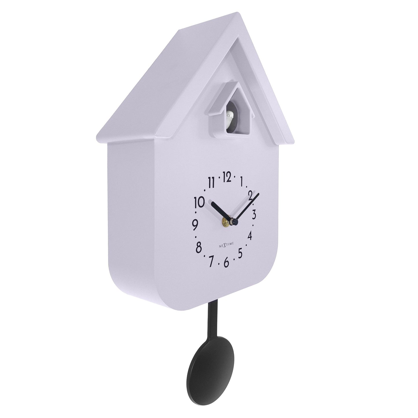 Wall clock 21.5x41.5x8.5cm - Pendulum - Cuckoo - NeXtime 'Twitter' - wevelnit