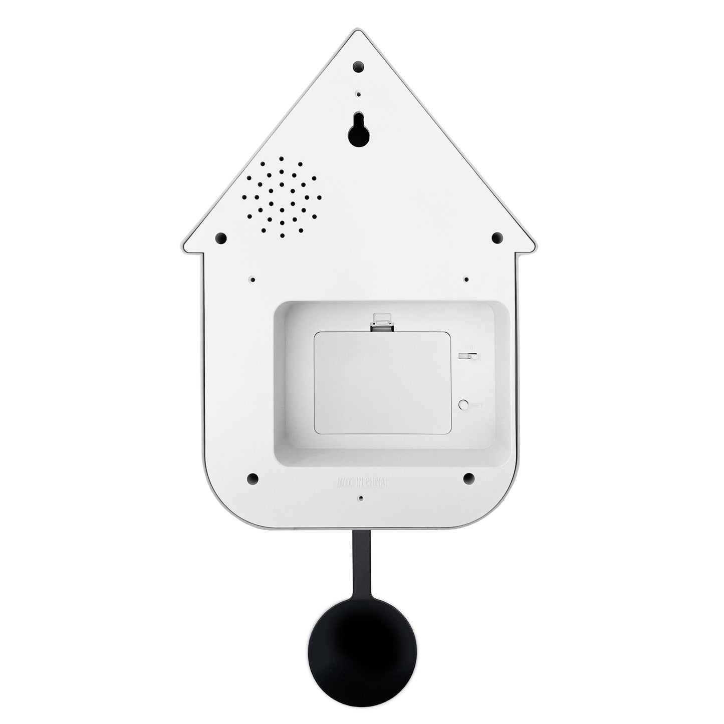 Wall clock 21.5x41.5x8.5cm - Pendulum - Cuckoo - NeXtime 'Twitter' - wevelnit