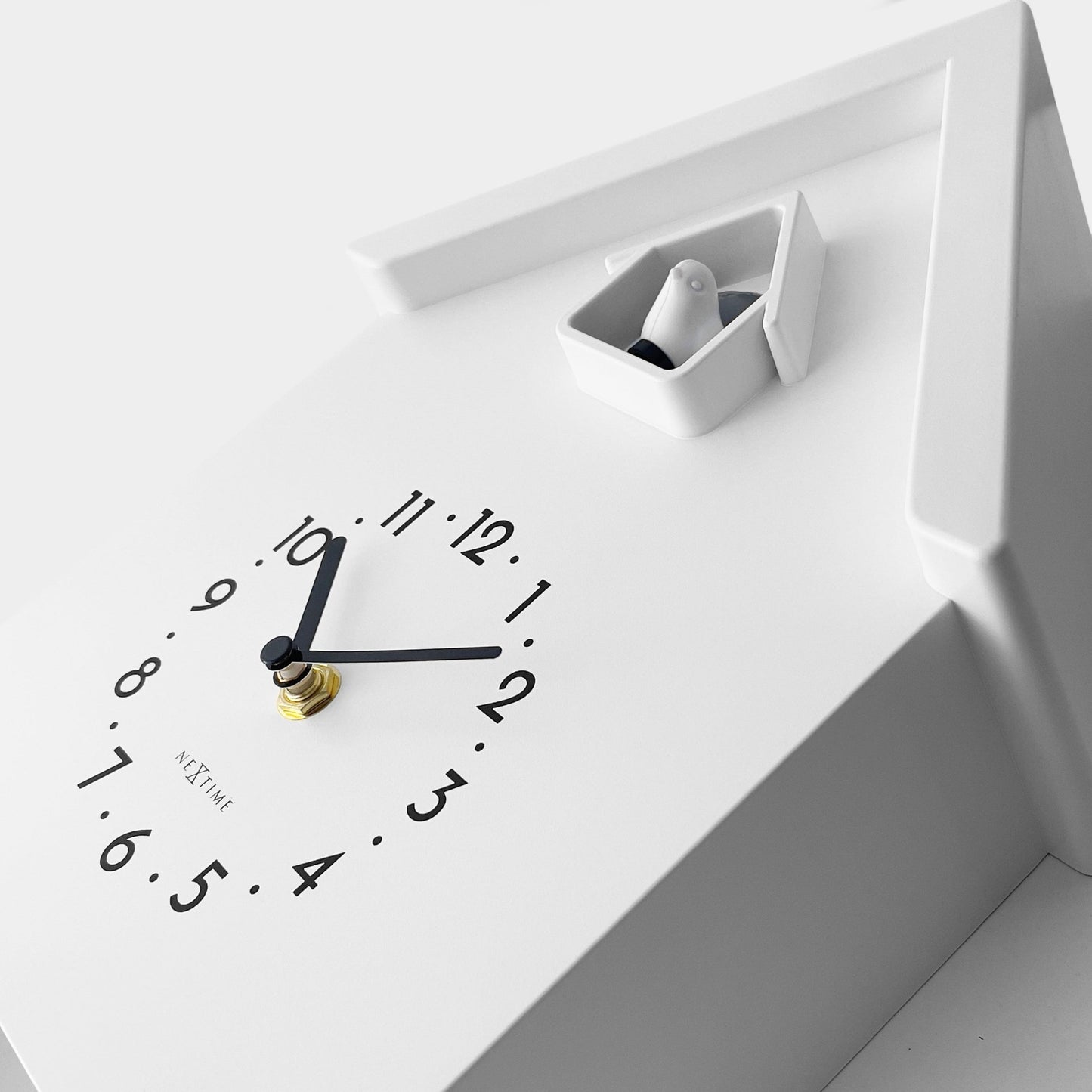 Wall clock 21.5x41.5x8.5cm - Pendulum - Cuckoo - NeXtime 'Twitter' - wevelnit