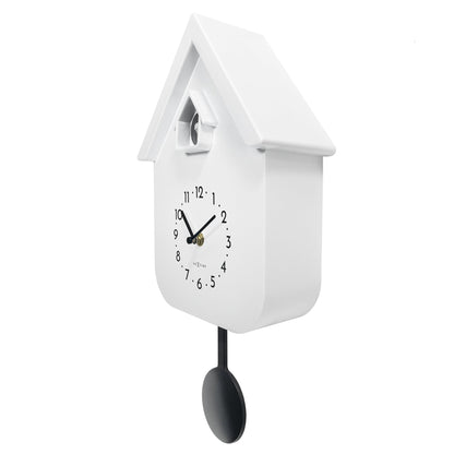 Wall clock 21.5x41.5x8.5cm - Pendulum - Cuckoo - NeXtime 'Twitter' - wevelnit