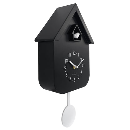 Wall clock 21.5x41.5x8.5cm - Pendulum - Cuckoo - NeXtime 'Twitter' - wevelnit