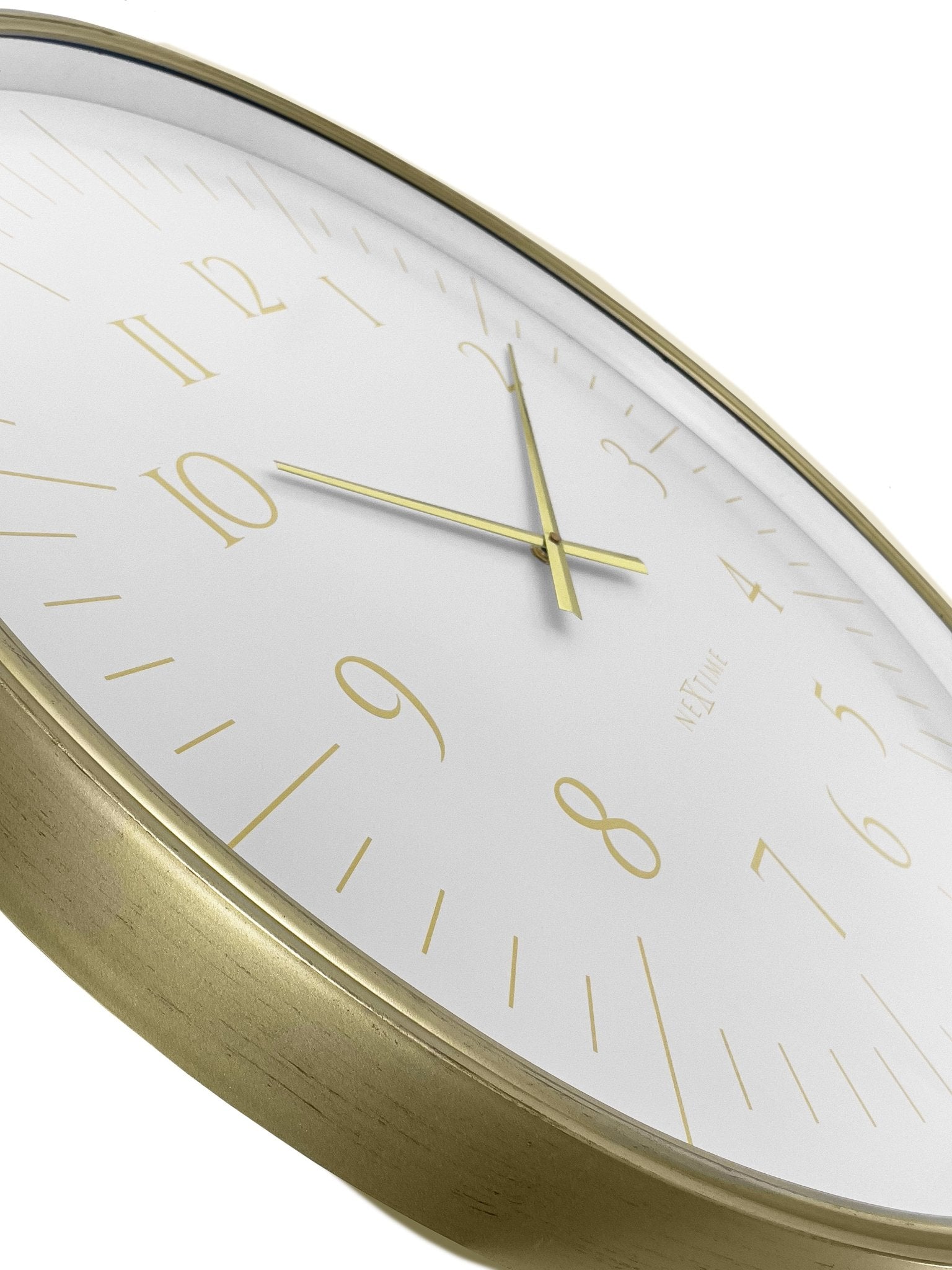 Wall clock 77cm - Black/White - Plastic - NeXtime 'Galaxy Large' - wevelnit