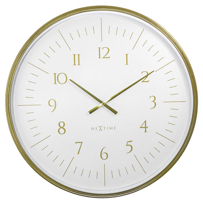 Wall clock 77cm - Black/White - Plastic - NeXtime 'Galaxy Large' - wevelnit