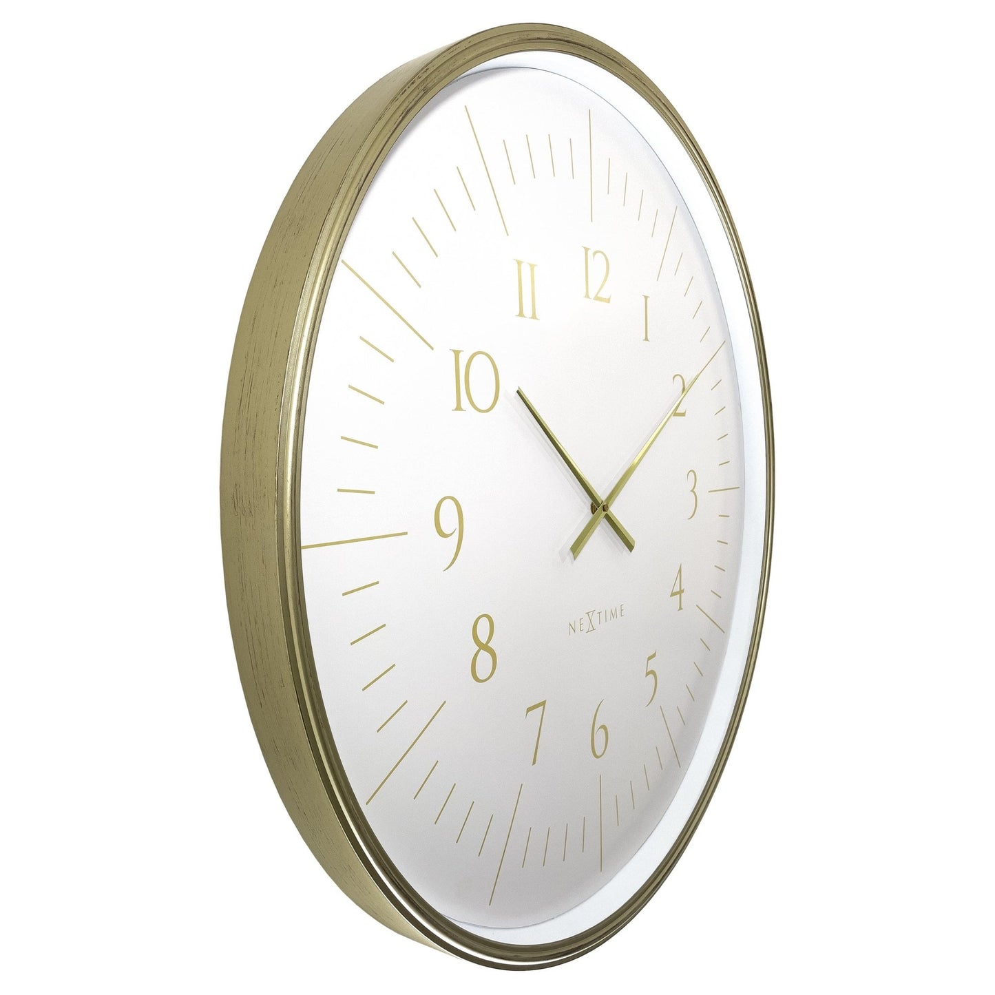 Wall clock 77cm - Black/White - Plastic - NeXtime 'Galaxy Large' - wevelnit