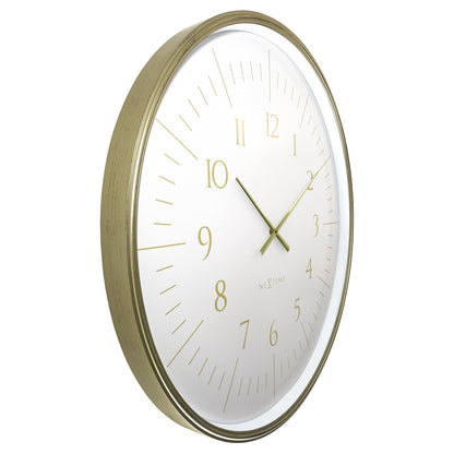 Wall clock 77cm - Black/White - Plastic - NeXtime 'Galaxy Large' - wevelnit