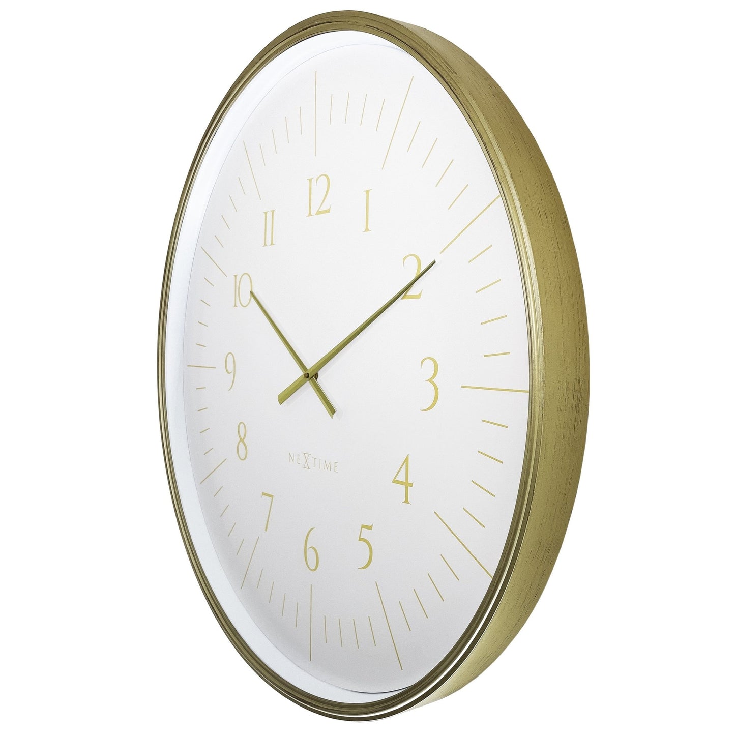 Wall clock 77cm - Black/White - Plastic - NeXtime 'Galaxy Large' - wevelnit
