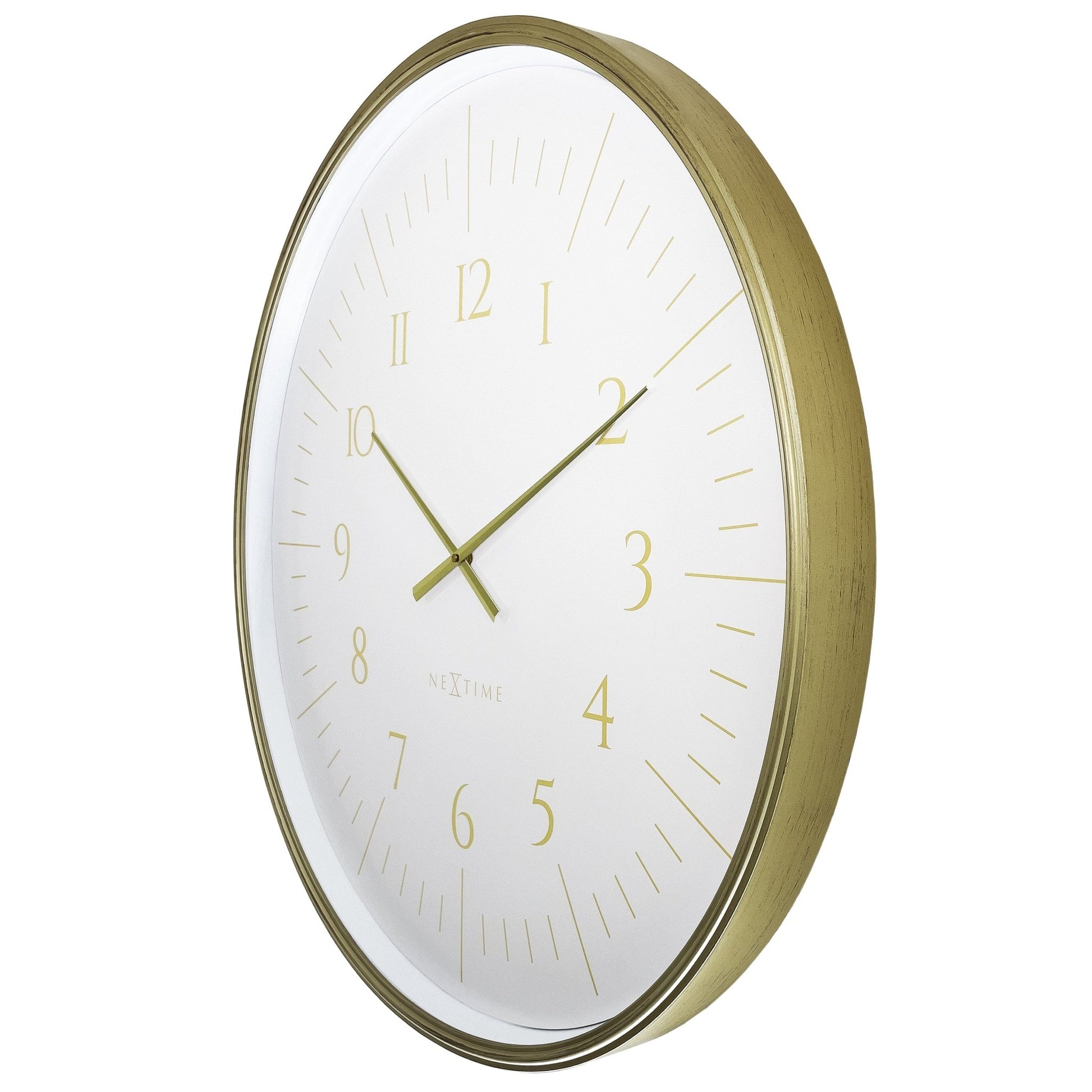 Wall clock 77cm - Black/White - Plastic - NeXtime 'Galaxy Large' - wevelnit