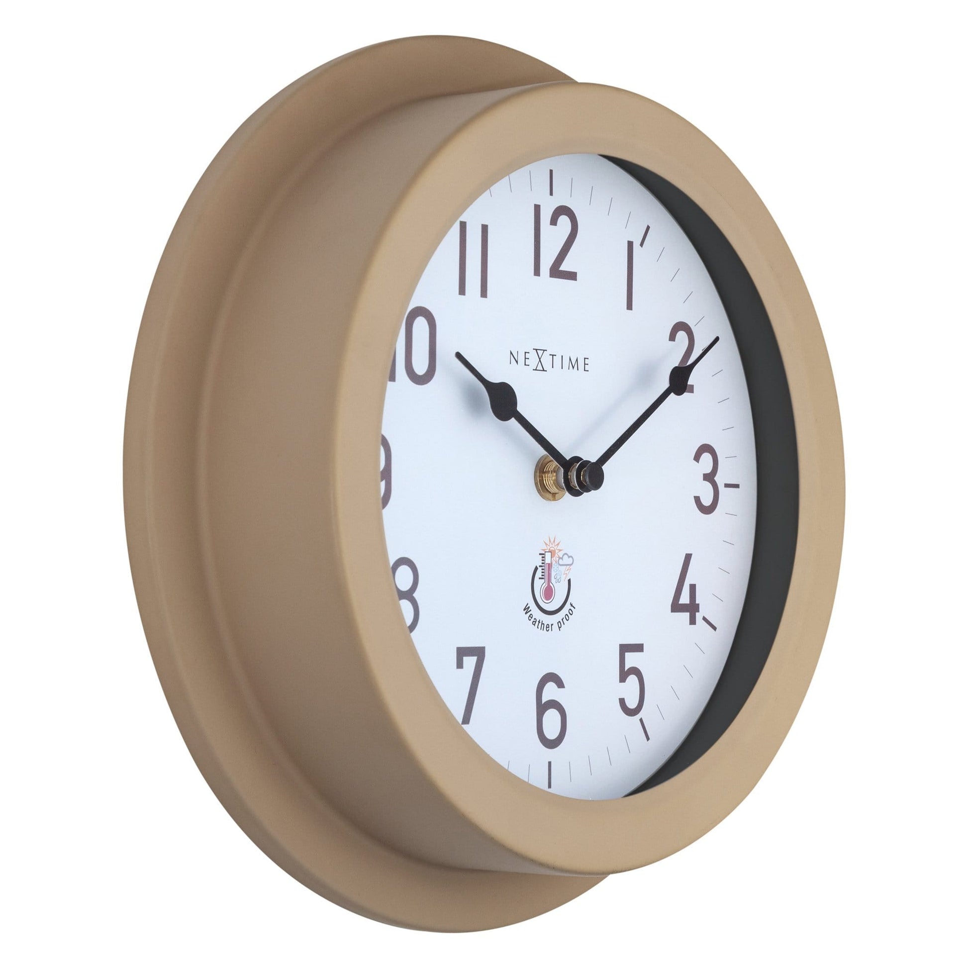 Weatherproof Outdoor Wall Clock - 22cm - Metal - Galvanized  Poppy - Wevelnit