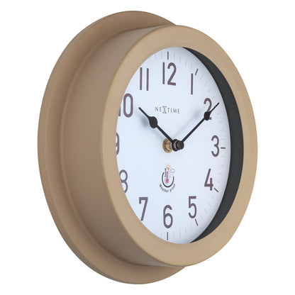 Weatherproof Outdoor Wall Clock - 22cm - Metal - Galvanized  Poppy - Wevelnit