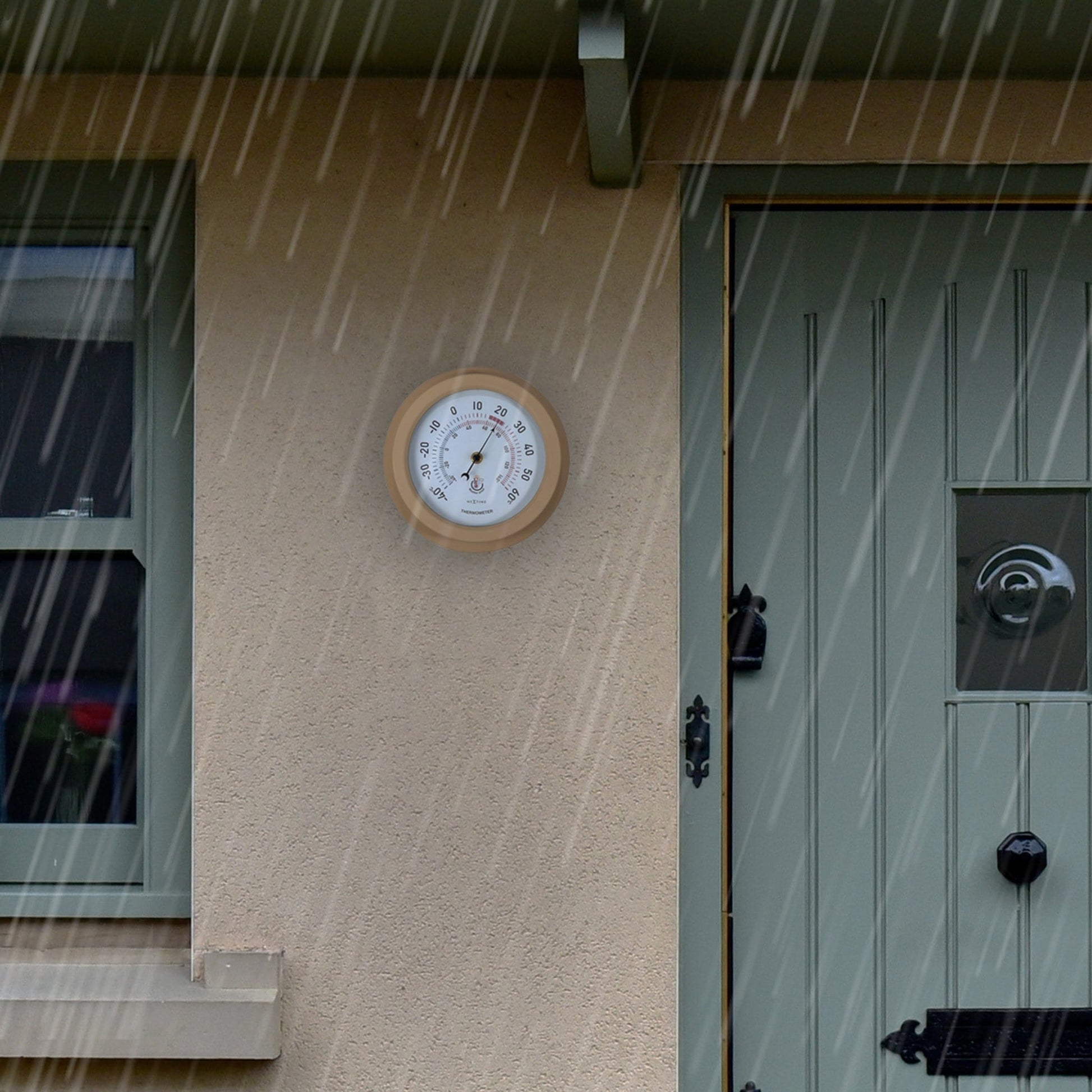 Weatherproof Thermometer - 22cm - Metal - Galvanized  Lily - Wevelnit