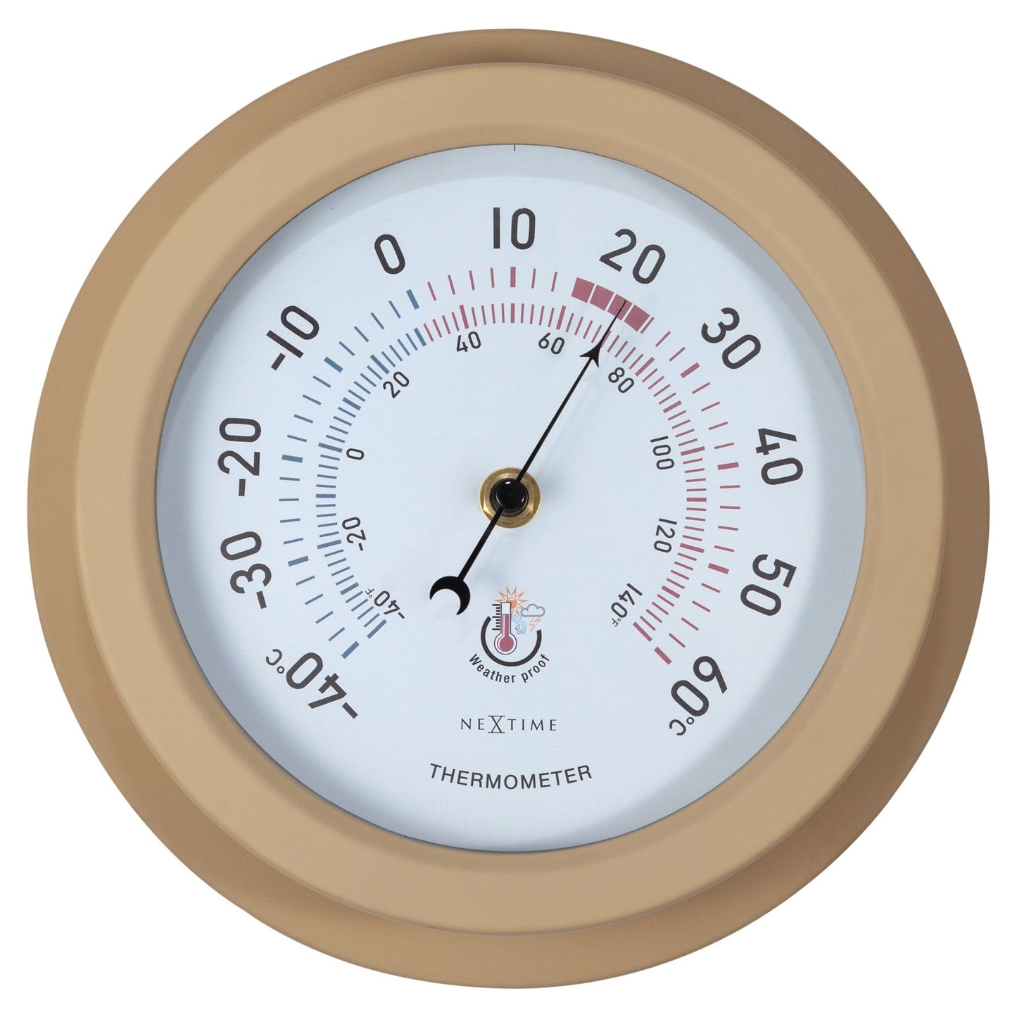 Weatherproof Thermometer - 22cm - Metal - Galvanized  Lily - Wevelnit
