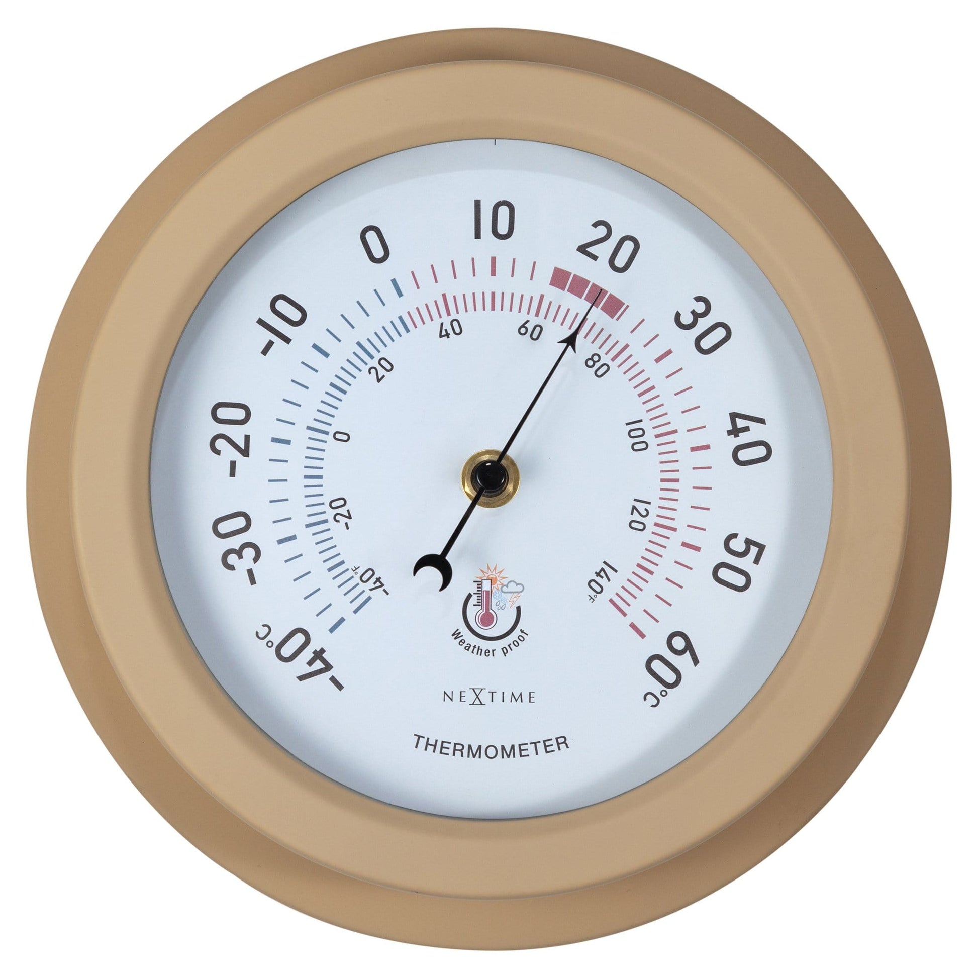 Weatherproof Thermometer - 22cm - Metal - Galvanized  Lily - Wevelnit