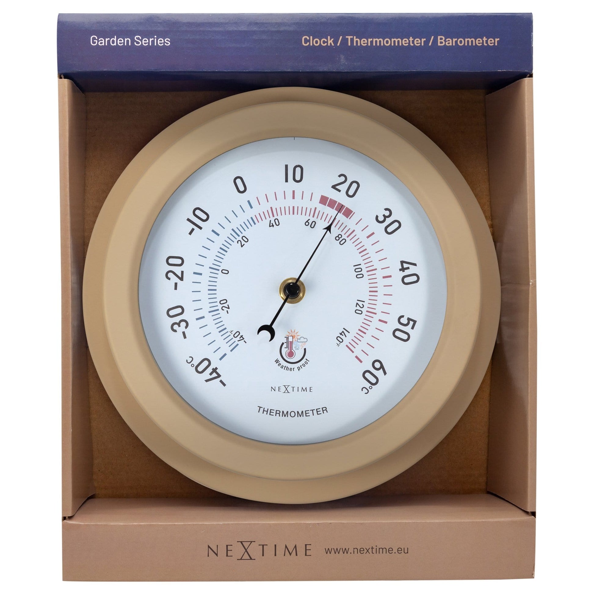 Weatherproof Thermometer - 22cm - Metal - Galvanized  Lily - Wevelnit
